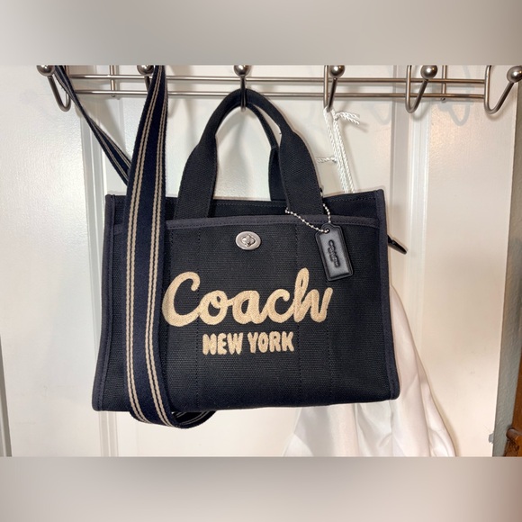 COACH Cargo Tote 26 Black Canvas Crossbody Bag - Excellent Condition - Picture 14 of 14